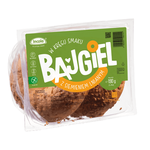 Bagel Με Λιναρόσπορο Χωρίς Γλουτένη - Incola - Foodie's Art Gluten Free Bakery Ε.Ε.