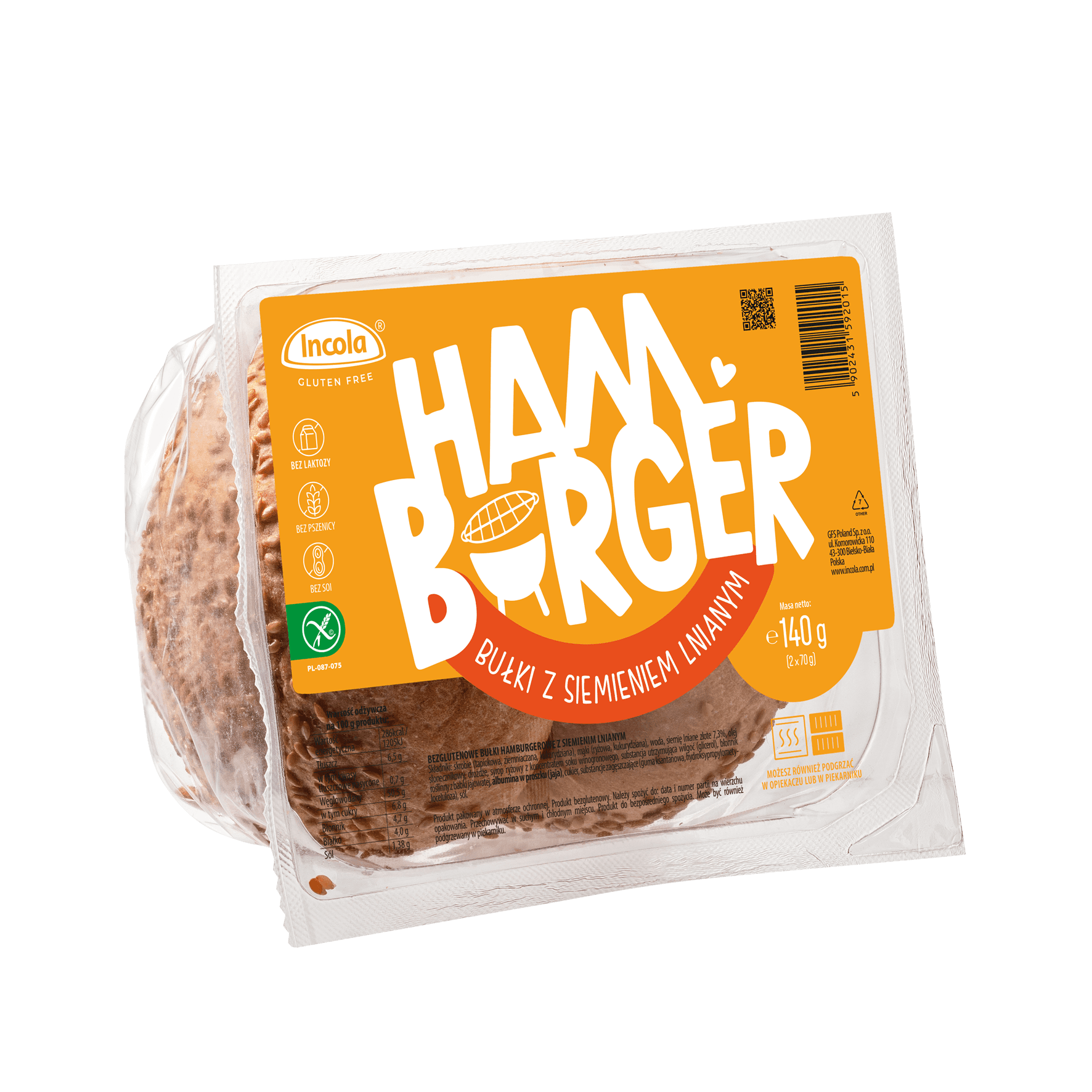 ψωμί Hamburger Χωρίς Γλουτένη - Incola - Foodie's Art Gluten Free Bakery Ε.Ε.